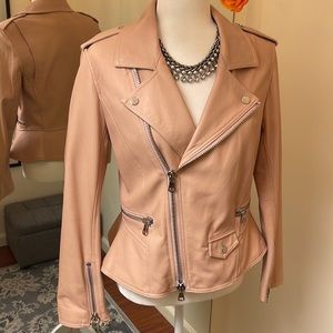3.1 Phillip Lim Blush Leather Moto Jacket